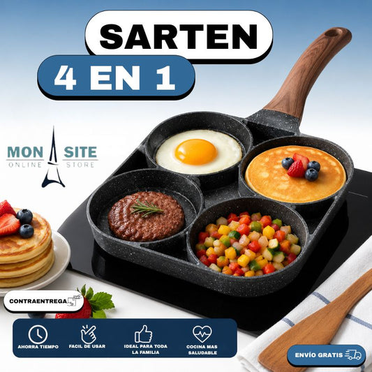 Sartén para 4 Huevos