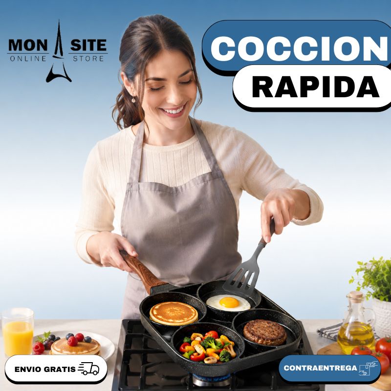 Sartén para 4 Huevos