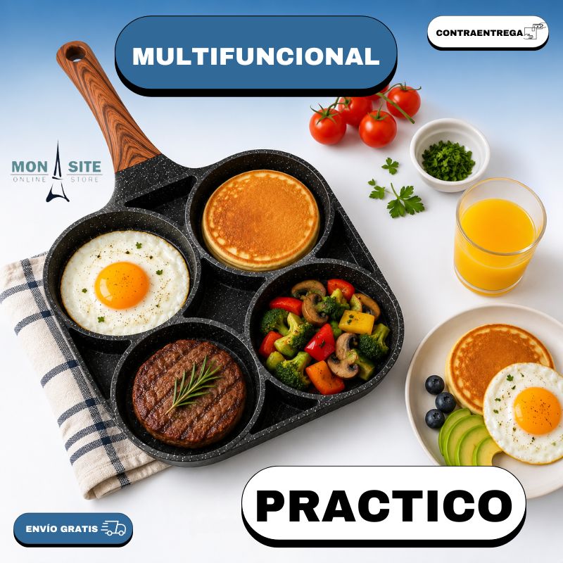 Sartén para 4 Huevos