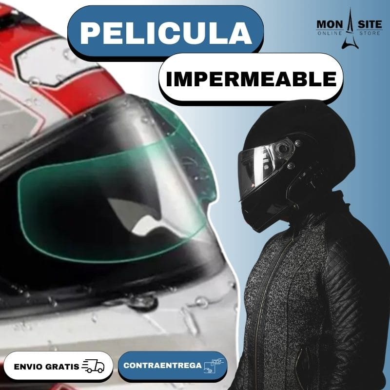 Visor Anti Lluvia Casco