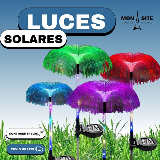 Luces Solares en Forma de Medusa