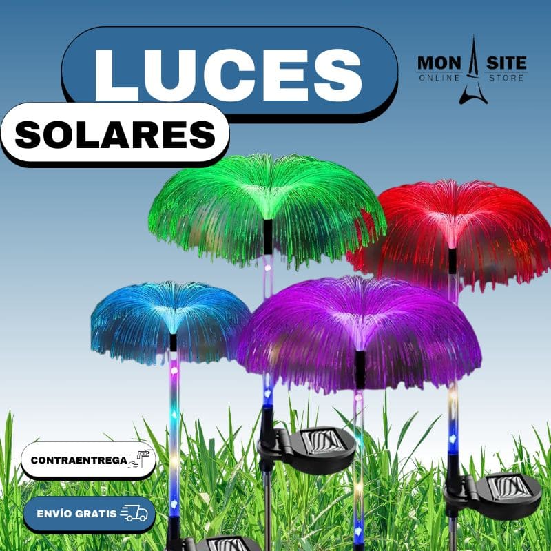 Luces Solares en Forma de Medusa