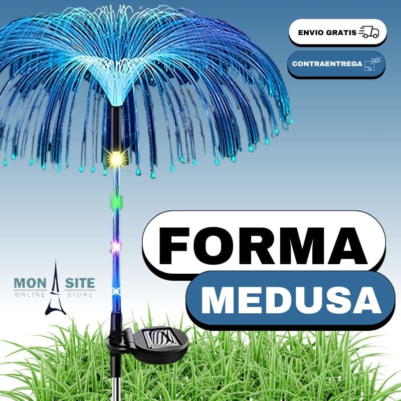 Luces Solares en Forma de Medusa