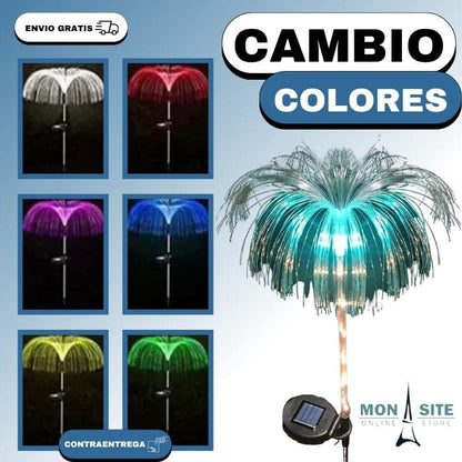 Luces Solares en Forma de Medusa