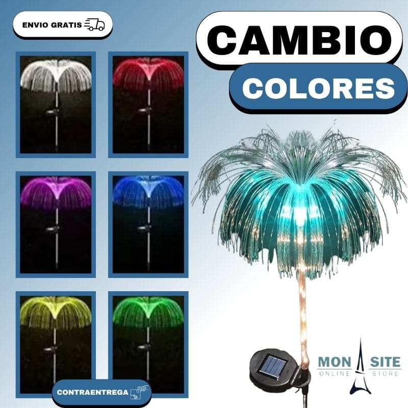 Luces Solares en Forma de Medusa