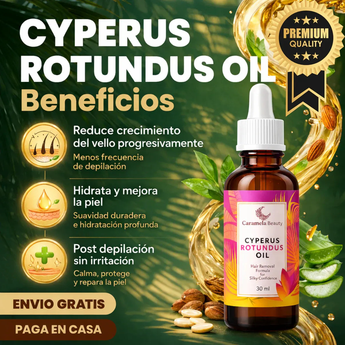 Cyperus Control™ – Aceite Reductor de Vello